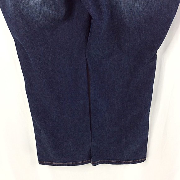 Maurices Women’s Jeans Size 22W Short Bootcut Mid Rise Dark Wash Blue Denim - Picture 6 of 8